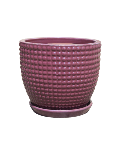 TH Dotted Egg Pot Purple L