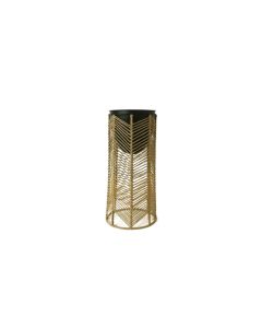 Iron/Jute Planter Matt Black