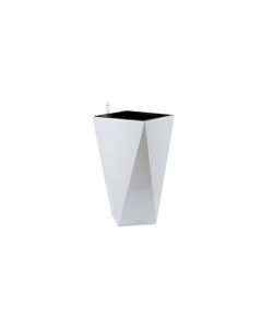 Self Watering Pot white Irregular Shape medium