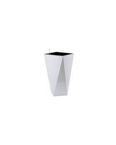 Self-Watering Pot white Irregular Shape Small