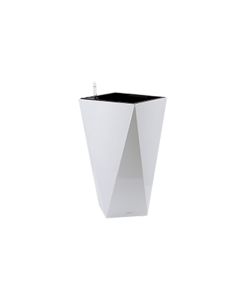 Self Watering Pot white Irregular Shape Big