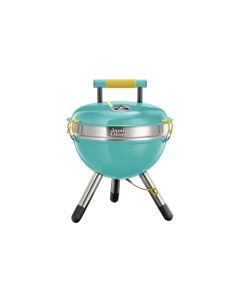 Charcoal park bbq grill turquoise