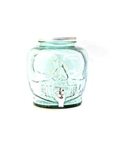 KR Juice Dispenser - Skull Clear Glass