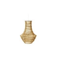 Jute Pendant Lamp Matt Gold - 41 cm
