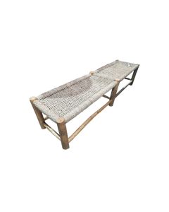 Wood Seagrass Bench