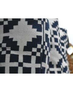 Cushion grey and blue
