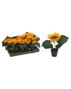 KI Artificial Sunflower in Pot Assorted