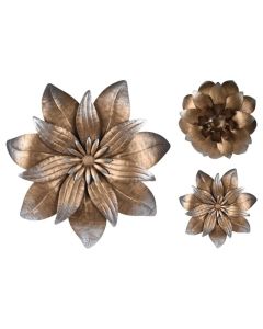 KI Flower Wall Decor Iron Assorted