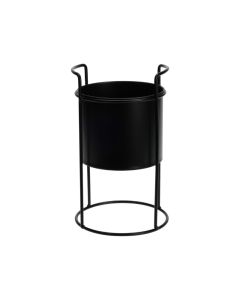KI Flowerpot on Stand Black