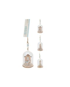 KI Glass Dome With Lighthouse Assorted size: 6*6*10cm