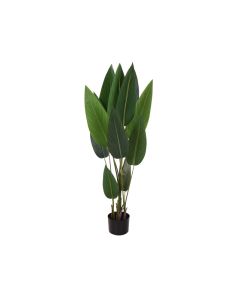 KI Artificial Big Leaf Plant in Pot 130cm