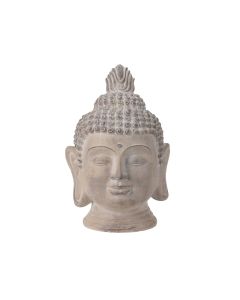 KI Buddha Head MGO Antique Cream Home Display