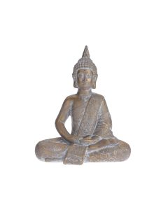 KI Buddha Sitting MGO Display Antique Gold