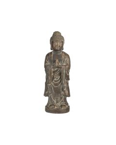 KI Buddha Standing MGO Display Antique Gold