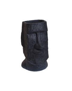 KI Flower Pot Easter Island Charcoal Grey