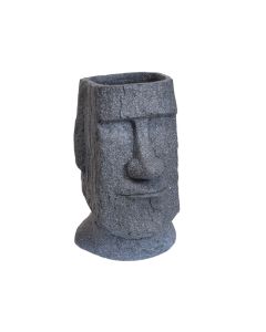 KI Flower Pot Easter Island Speckled Grey