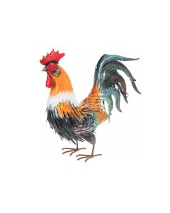 KI Metal Rooster Animal Display