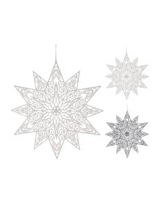 KI Snowflakes Hanging Deco 2 Assorted 50cm