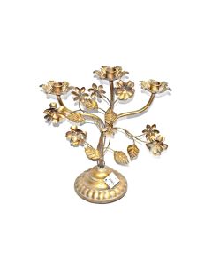 Candle Holder Metal Gold