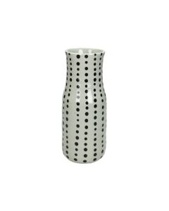 KR Ceramic Vase Dolomite White Dotted