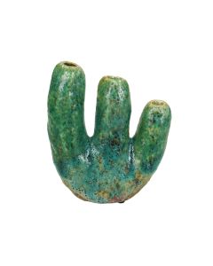 KR Vase Ceramic Green Unique Atlantis Style