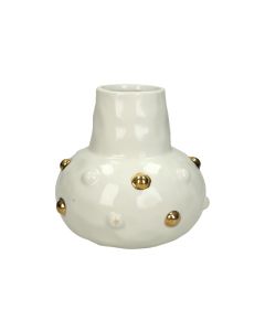 KR Ceramic Vase Dolomite White - Home Decor