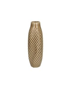 KR Vase Fine Earthenware Brown Ceramic