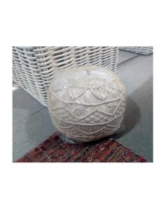 KS Cotton Macrame Pouf