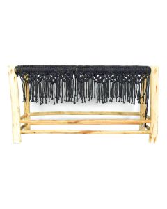 Wooden Bench Black Color