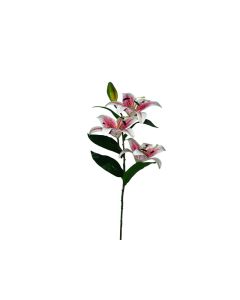 Artificial Lily Pink Stem