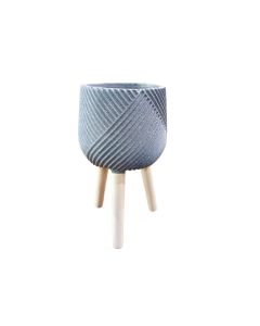 Pot With Legs - Leaf Design - Small