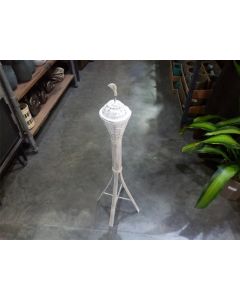 Bamboo Torch White Height 75cm