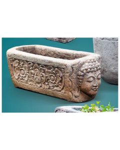 LO Bayu Square Planter Natural Casting Cement