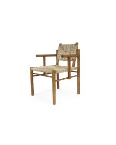 LO Nafsika Arm Chair without Cushion Natural