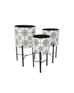 KZ Medina Zink Planter with Stand - Large