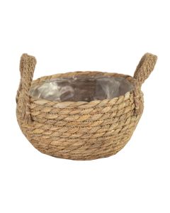 MG Alba Basket Planter Low Natural 122705