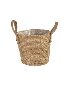 MG Alba Basket Planter Natural with Handle