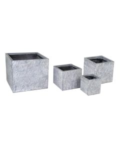 MG Arizona Cubi Pot - Grey - H23cm