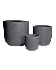 MG Clayfibre Egg Pot Authgrey - H25cm