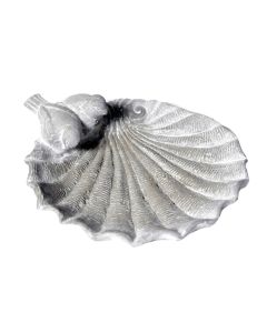 MG Deko Shell Birdbath Grey 107873
