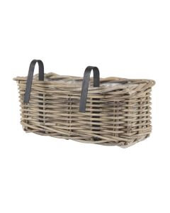 MG Laura Balcony box With Hooks Natural H15 cm