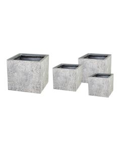 MG Utah Cubi Washed Grey Square Pot W20xH22 120848
