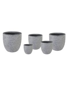 MG Utah Egg Pot Washed Grey D25H25cm 120874