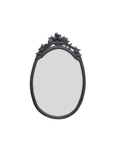 Miranda Mirror Black Oval