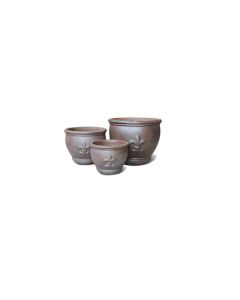 Plant pot - Black Clay - Natural - Large