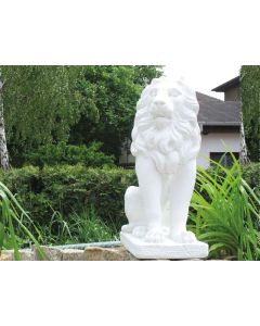 IP Ornament Sitting Lion - White