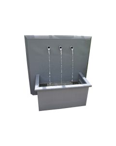Garden Water Fountain Trento Square Grey