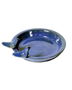 Bird Bath Round Blue H3.5cm