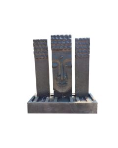 KK Half Buddha Face Grey Water Fountain