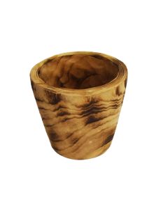 Sherwood Deco Pot - Wood Planter H22cm